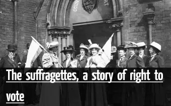 Picture of a group of suffragettes